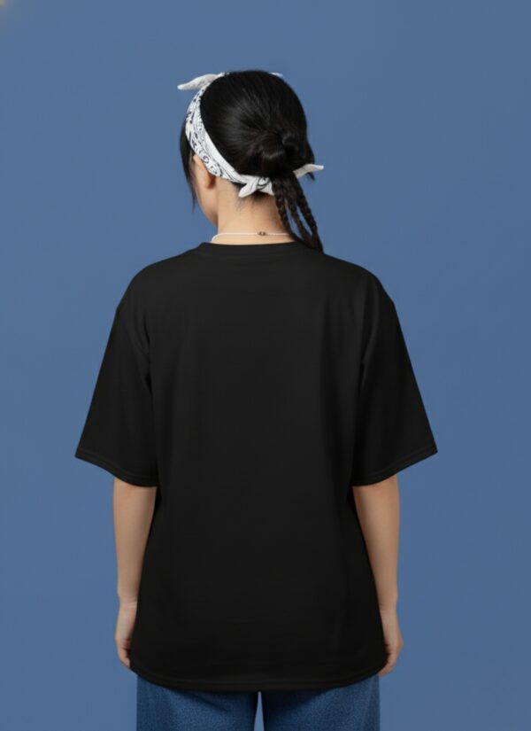 WWFOB_Music_1768043673989_vf7n5wjru86rol9.jpg Minimal Music Player Graphic Black Oversized T-Shirt for Women | Premium Loopknit 240 GSM Streetwear Tee | Round Neck Oversized T-Shirt GiftSpeaks
