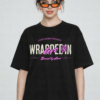 WWFOB_Wear_your_sleeve_1772787430090_ia7yke262vxvpx1.png Women's Black Oversized Graphic T-Shirt Wear Your Heart on Your Sleeve Back Print | Premium Loopknit 240 GSM Cotton | Bold Pink & White Typography Design | Casual Streetwear Round Neck Tee for Daily Wear