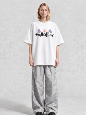 WWFOW_Butterfly_121_1776158360348_vvndfx9ru84kxls.png Womens White Oversized T-Shirt with Butterfly Print | Cute Aesthetic Graphic Tee for Everyday Wear