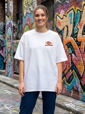 WWFOW_Coffee_Souras_1770964549739_g6ksby6qmsicla4.jpg Women Oversized Graphic T-Shirt | Coffee & Space Cartoon Print | Loopknit 240 GSM Cotton | Relaxed Fit Casual Streetwear Tee