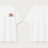 Women Oversized Graphic T-Shirt | Coffee & Space Cartoon Print | Loopknit 240 GSM Cotton | Relaxed Fit Casual Streetwear Tee