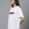 WWFOW_Flameon_1770984780681_cern6rdku4ep19r.jpg Women Oversized Graphic T-Shirt | Flaming Rose Back Print | Loopknit 240 GSM Bold Streetwear Tee