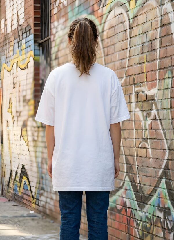 Iced Coffee Club Women Oversized T-Shirt | Minimal Coffee Graphic Print | White