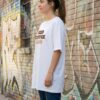 Iced Coffee Club Women Oversized T-Shirt | Minimal Coffee Graphic Print | White