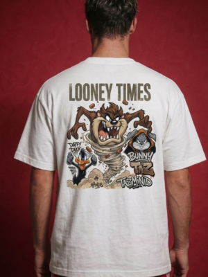 WWFOW_Looney_Times_1776158380853_tt3uabghjvltgqa.png Womens Oversized White Graphic T-Shirt Back Print Casual Streetwear