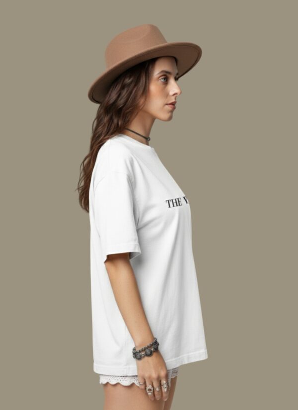WWFOW_The_Wednesday_2_0_1768043807192_ttaa9qbv1wsndul.jpg White Oversized Gothic Aesthetic T-Shirt for Women | Dark Mood Back Artwork Loopknit Cotton Tee 240 GSM