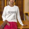 FEMME Graphic Sweatshirt for Women | Premium 300 GSM Fleece | Traditional Fusion Style | by giftspeaks