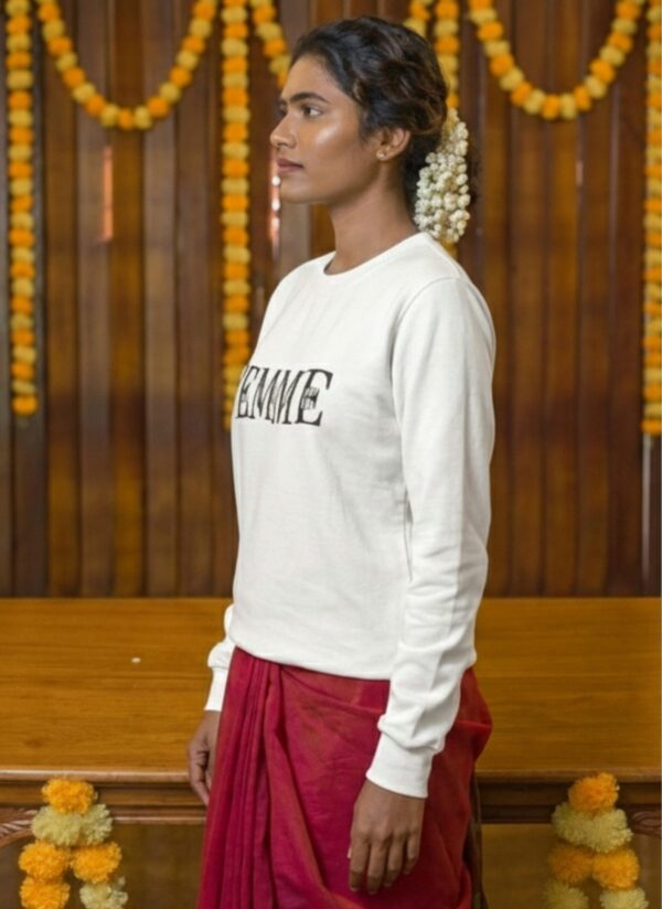 FEMME Graphic Sweatshirt for Women | Premium 300 GSM Fleece | Traditional Fusion Style | by giftspeaks