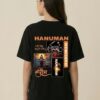 Hanuman Divine Graphic Oversized T Shirt for Women | Black Spiritual Streetwear Back Print T Shirt | Loopknit Cotton 240 GSM | Giftspeaks