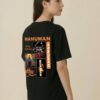 Hanuman Divine Graphic Oversized T Shirt for Women | Black Spiritual Streetwear Back Print T Shirt | Loopknit Cotton 240 GSM | Giftspeaks