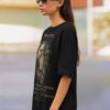 Ratan Tata Motivational Printed Oversized T-Shirt for Women | Premium Loopknit Cotton 240 GSM | Black Oversized T Shirt for Girls | Inspirational Quote Casual Streetwear | by Giftspeaks