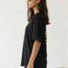 Black Science Graphic Printed Women’s Oversized T-Shirt | “Science Is Magic” Artistic Back Print | Loopknit Fabric 240 GSM | Premium Streetwear Tee – GiftSpeaks