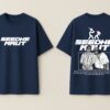Women Oversized Navy Blue Graphic Printed T-Shirt | Street Hip-Hop Back Print | Premium Loopknit Cotton 240 GSM | Trendy Urban Casual Tee