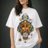 WWIOW_Hanuman_777_1776158412345_cnqwrlyokbxuped.png Womens Oversized White Graphic T-Shirt Spiritual Front Print Casual Wear
