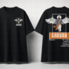 Womens Oversized Black Graphic T-Shirt Mythological Back Print Casual Wear