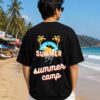 WhatsApp Image 2026-07-14 at 4.41.56 PM (1) Men's Black Oversized T-Shirt with Summer Vibes Graphic Print | Loopknit 240 GSM Cotton | Relaxed Fit Casual Beach Streetwear Tee