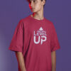Level Up Digital Dash Oversized T-Shirt for Men | Gamer Cartoon Back Print DTF T-Shirt | Modern Streetwear Anime Style Casual Wear | Premium Loopknit 240 GSM Oversized Fit BY Giftspeaks