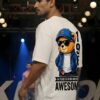 fooIUmdl_L1DDUOMZDU_2026-01-30_3.jpg Awesome 1968 Anime Bear Oversized T-Shirt for Men | Birthday Special Cartoon Bear Back Print DTF T-Shirt | Modern Streetwear Casual Wear | Premium Loopknit 240 GSM Oversized Fit BY Giftspeaks