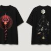 Mahakal Oversized T-Shirt for Women | Lord Shiva Trishul Back Print Black Tee | Loopknit 240 GSM Premium Cotton