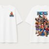Mens Anime Pirate Crew Graphic Oversized T-Shirt Back Print Statement Design | Premium Loopknit 240 GSM Cotton | Relaxed Streetwear Fit