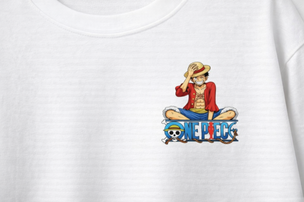 Mens Anime Pirate Crew Graphic Oversized T-Shirt Back Print Statement Design | Premium Loopknit 240 GSM Cotton | Relaxed Streetwear Fit