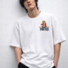 Mens Anime Pirate Crew Graphic Oversized T-Shirt Back Print Statement Design | Premium Loopknit 240 GSM Cotton | Relaxed Streetwear Fit