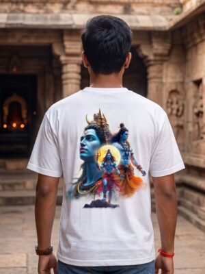 oJI_sFrw_Y9J4WN8A8Q_2026-04-29_1.jpg Mahakal Divine Graphic Oversized White T-Shirt for Men & Women | Spiritual Lord Shiva Back Print | Premium 240 GSM Loopknit Cotton | Unisex Streetwear Devotional Design | Front Sanskrit Typography & Detailed Back Artwork