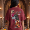 p_4BrFYx_0R3V6DR8ME_2026-05-08_1.png Unisex Oversized Shiva & Hanuman Graphic T-Shirt � Divine Fusion Artwork, Maroon Cotton Tee