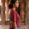 p_4BrFYx_UQRTN9H2UJ_2026-05-08_3.png Unisex Oversized Shiva & Hanuman Graphic T-Shirt � Divine Fusion Artwork, Maroon Cotton Tee