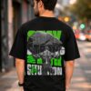 Stay Strong Oversized T-Shirt for Men | Motivational Typography Graphic Tee | Minimal Streetwear Casual Black Oversized Cotton Tshirt