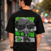 Stay Strong Oversized T-Shirt for Men | Motivational Typography Graphic Tee | Minimal Streetwear Casual Black Oversized Cotton Tshirt
