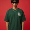 Men's Oversized Peace Among Worlds Graphic T-Shirt | Sci-Fi Cartoon Portal Back Print Streetwear Oversized T-Shirt for Men