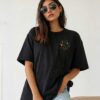 Black Science Graphic Printed Women’s Oversized T-Shirt | “Science Is Magic” Artistic Back Print | Loopknit Fabric 240 GSM | Premium Streetwear Tee – GiftSpeaks