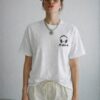 retouch_2026071814101888.jpg Womens Oversized White Graphic T-Shirt Headphone Back Print Casual Wear