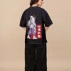 Women's Oversized Black Solid T-Shirt | Relaxed Fit Casual Streetwear Tee | Half Sleeve Round Neck Loose Fit Top for Daily Wear, Travel, College & Weekend Outfits