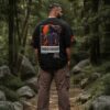 Men's Black Oversized T Shirt | Lord Parashuram Graphic Printed T Shirt | Religious T Shirt for Men | 240 GSM Loopknit Streetwear