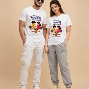 You're My Favourite Notification Brother Sister T-Shirt | Cute Raksha Bandhan Matching T-Shirt | Premium Meshknit 180 GSM Rakhi Gift