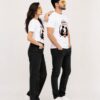 retouch_2026073012191929.jpg Happy Raksha Bandhan Brother Sister Matching T-Shirt | Cute Sibling Rakhi Celebration Printed T-Shirt | Premium Meshknit 180 GSM Unisex Tee