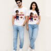 retouch_2026073012412408.jpg Raksha Bandhan Brother Sister Matching T-Shirt | Bhai Behan Rakhi Special Meshknit T-Shirt 180 GSM | Premium Unisex Printed Rakhi T-Shirt Gift