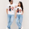 retouch_2026073012415793.jpg Raksha Bandhan Brother Sister Matching T-Shirt | Bhai Behan Rakhi Special Meshknit T-Shirt 180 GSM | Premium Unisex Printed Rakhi T-Shirt Gift