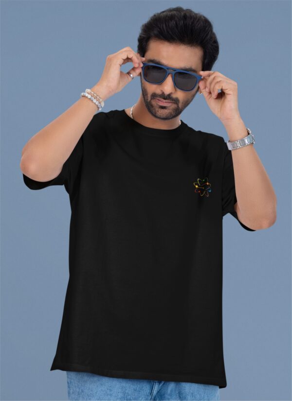 Black Science Graphic Printed Men’s Oversized T-Shirt | “Science Is Magic” Statement Back Print | Loopknit Fabric 240 GSM | Premium Casual Streetwear Tee – GiftSpeaks