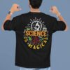 Black Science Graphic Printed Men’s Oversized T-Shirt | “Science Is Magic” Statement Back Print | Loopknit Fabric 240 GSM | Premium Casual Streetwear Tee – GiftSpeaks