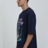 Men Oversized Graphic T-Shirt | Cool Dino Quote Print | Loopknit 240 GSM Heavyweight Casual Streetwear Tee