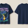 Men Oversized Graphic T-Shirt | Cool Dino Quote Print | Loopknit 240 GSM Heavyweight Casual Streetwear Tee
