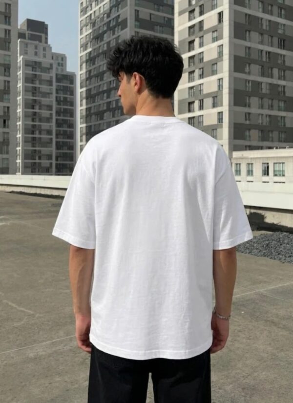 tDq9SqH5_9CNZ2VIW6V_2026-05-21_3.jpeg Men's White Oversized T-Shirt with Gen-Z Cockroach Back Print | Viral Streetwear Aesthetic Baggy Fit Tee for Men | Korean Fashion Inspired Drop Shoulder Half Sleeve Round Neck Oversized T-Shirt | Premium Loopknit 240 GSM