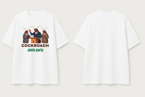 tDq9SqH5_MNSO9ZR2FT_2026-05-21_4.jpeg Men's White Oversized T-Shirt with Gen-Z Cockroach Back Print | Viral Streetwear Aesthetic Baggy Fit Tee for Men | Korean Fashion Inspired Drop Shoulder Half Sleeve Round Neck Oversized T-Shirt | Premium Loopknit 240 GSM