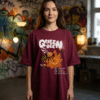tfbNxoM5_Z6FXMXYVJO_2026-02-05_1.png Womens Oversized Queen Bee Graphic T-Shirt | Premium Loopknit 240 GSM | Stylish Casual Wear by giftspeaks