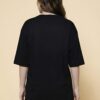 Women Oversized Black T-Shirt | Urban Experience Graphic Print | Premium Loopknit Cotton 240 GSM | Streetwear Style by Giftspeaks