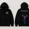 Believe Your Dream Football Graphic Black Hoodie for Men | Jersey No.11 Fan-Inspired Back Print | Premium Fleece 300 GSM | By Giftspeaks