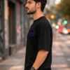 Black Panther Oversized Graphic T-Shirt for Men | Wakanda Superhero Back Print Streetwear Tee | Marvel Inspired Anime Comic Style Casual Cotton Tshirt